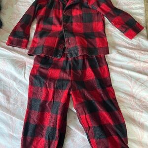 Family Matching Christmas Pajamas - Red and Black